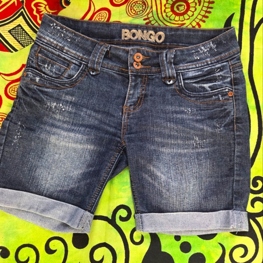 NWOT BONGO Dark Blue Denim Shorts, Size 5